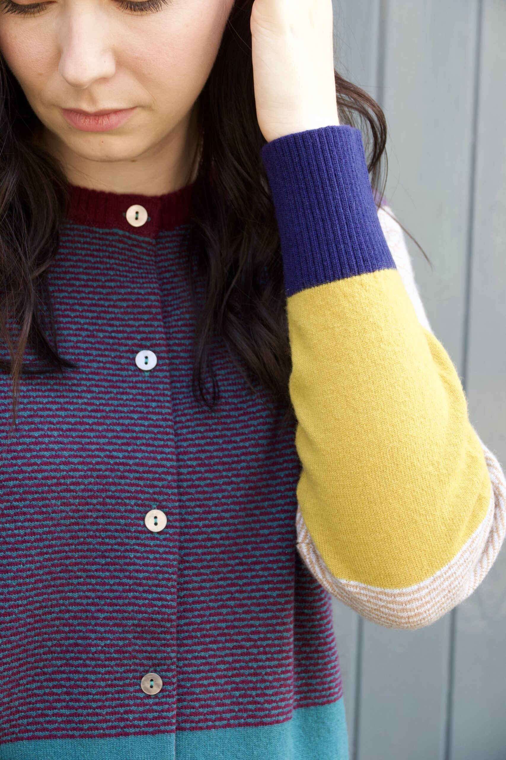 Eribe Melrose Tweed Cardigan Murir – Bild 2